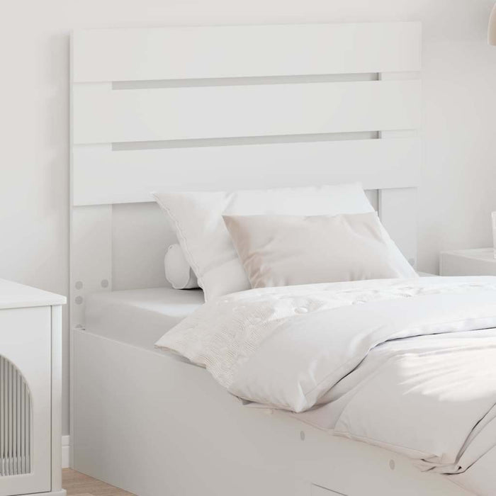 Tăblie cap cu headboard Alb 75 cm Lemn compozit - WALTI WALTI