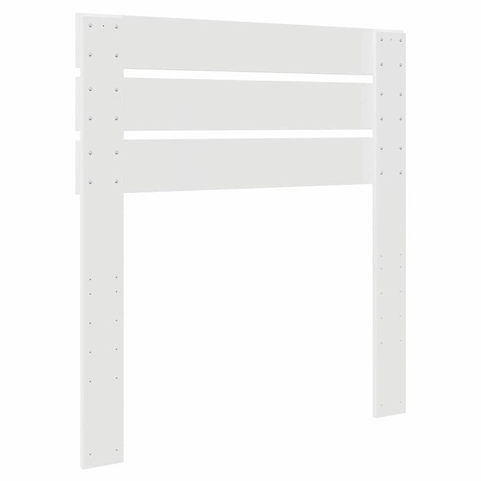 Tăblie cap cu headboard Alb 75 cm Lemn compozit - WALTI WALTI