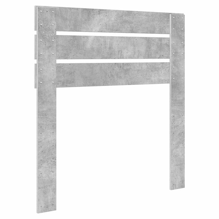 Tăblie cap cu headboard Gri din beton 75 cm Lemn compozit - WALTI WALTI