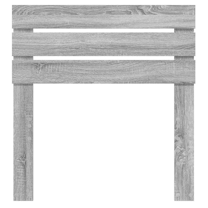 Tăblie cap cu headboard Gri Sonoma 75 cm Lemn compozit - WALTI WALTI