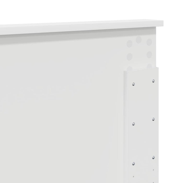 Tăblie cap cu headboard Alb 200 cm Lemn compozit - WALTI WALTI