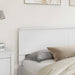 Tăblie cap cu headboard Alb 200 cm Lemn compozit - WALTI WALTI