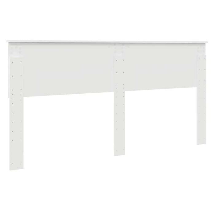 Tăblie cap cu headboard Alb 200 cm Lemn compozit - WALTI WALTI