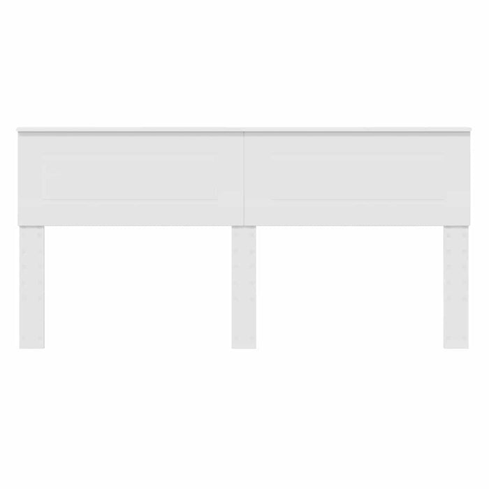 Tăblie cap cu headboard Alb 200 cm Lemn compozit - WALTI WALTI