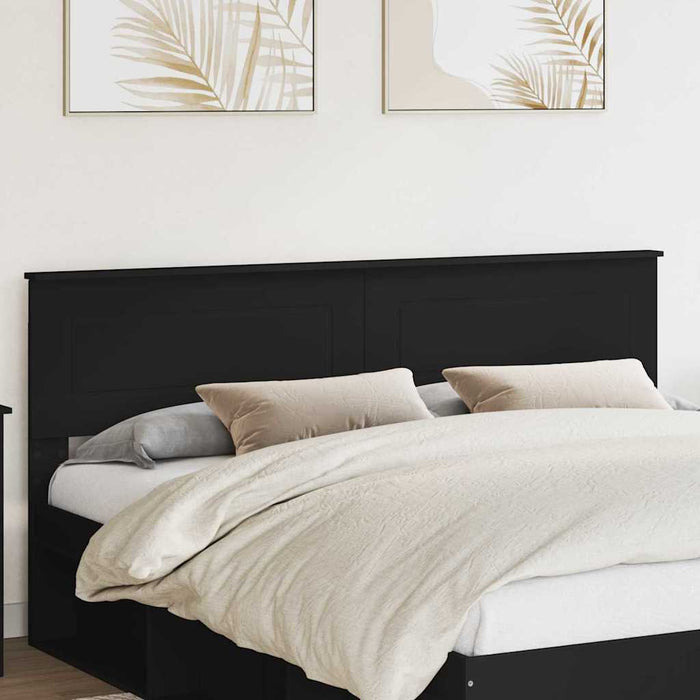 Tăblie cap cu headboard Stejar Negru 200 cm Lemn compozit - WALTI WALTI