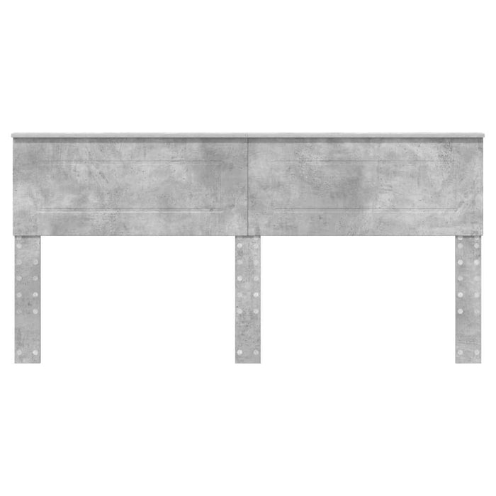 Tăblie cap cu headboard Gri din beton 200 cm Lemn compozit - WALTI WALTI