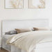 Tăblie cap cu headboard Alb Lucios 200 cm Lemn compozit - WALTI WALTI