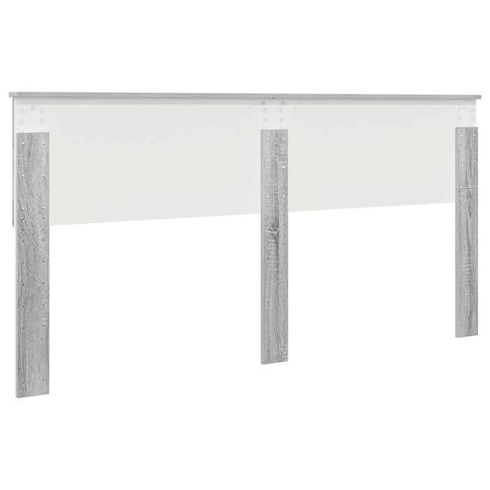 Tăblie cap cu headboard Gri Sonoma 200 cm Lemn compozit - WALTI WALTI