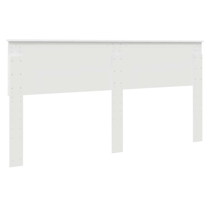Tăblie cap cu headboard Alb 180 cm Lemn compozit - WALTI WALTI