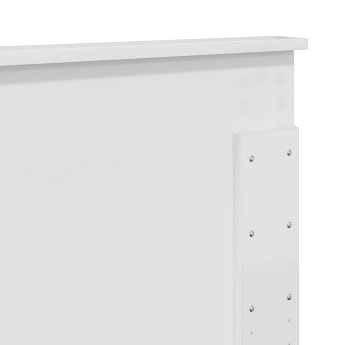 Tăblie cap cu headboard Alb Lucios 180 cm Lemn compozit - WALTI WALTI