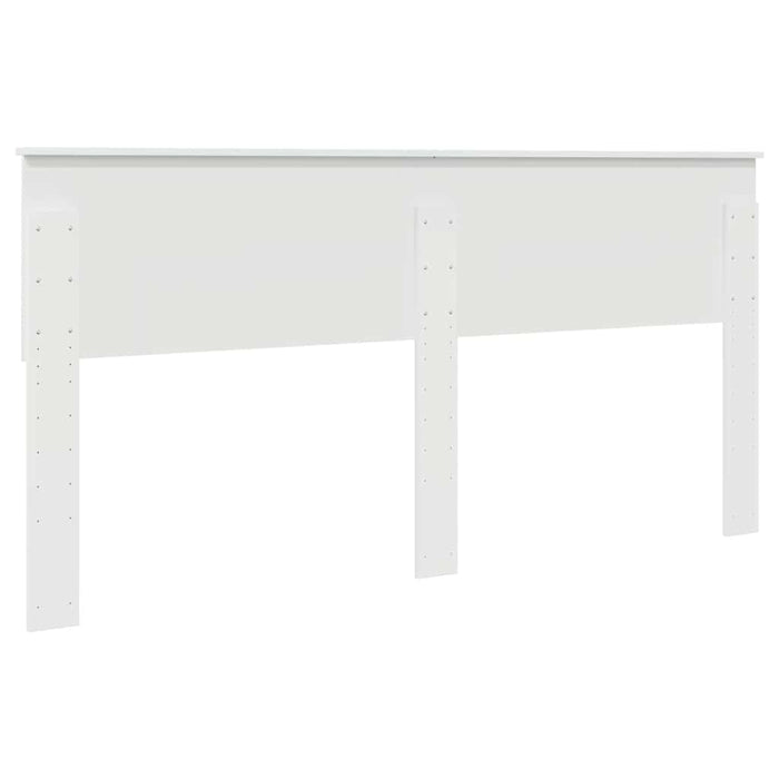 Tăblie cap cu headboard Alb Lucios 180 cm Lemn compozit - WALTI WALTI