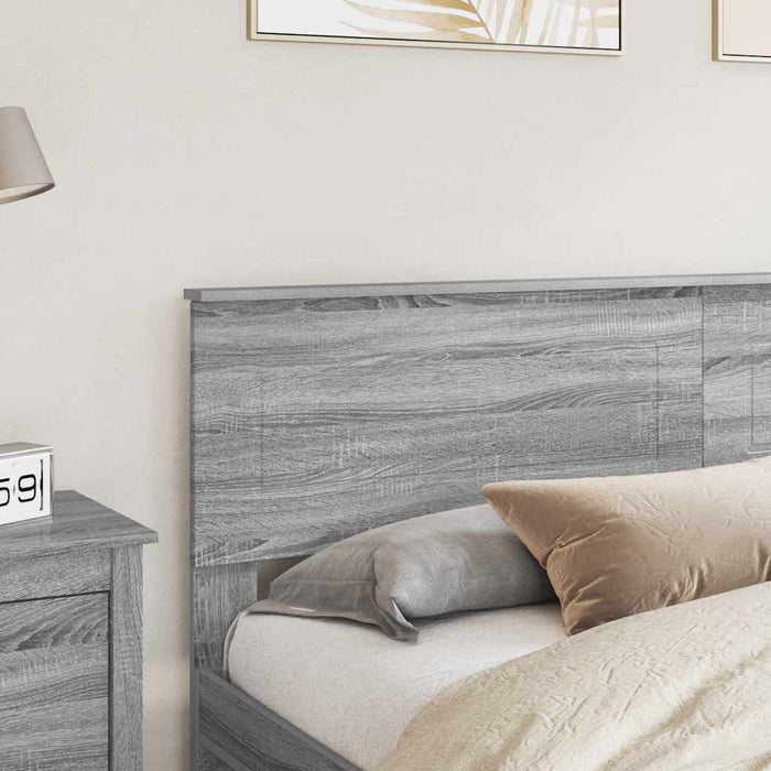 Tăblie cap cu headboard Gri Sonoma 180 cm Lemn compozit - WALTI WALTI