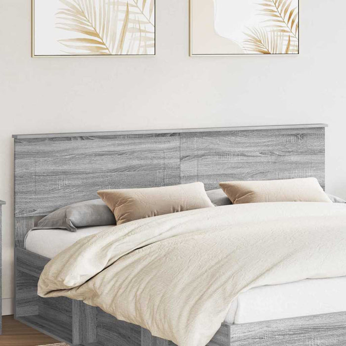 Tăblie cap cu headboard Gri Sonoma 180 cm Lemn compozit - WALTI WALTI