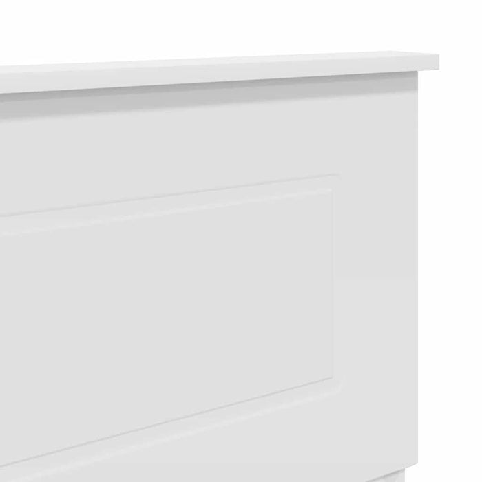 Tăblie cap cu headboard Alb 160 cm Lemn compozit - WALTI WALTI
