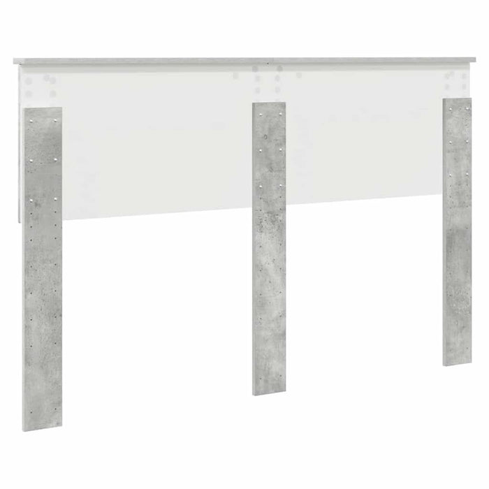 Tăblie cap cu headboard Gri din beton 150 cm Lemn compozit - WALTI WALTI