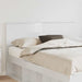 Tăblie cap cu headboard Alb Lucios 150 cm Lemn compozit - WALTI WALTI