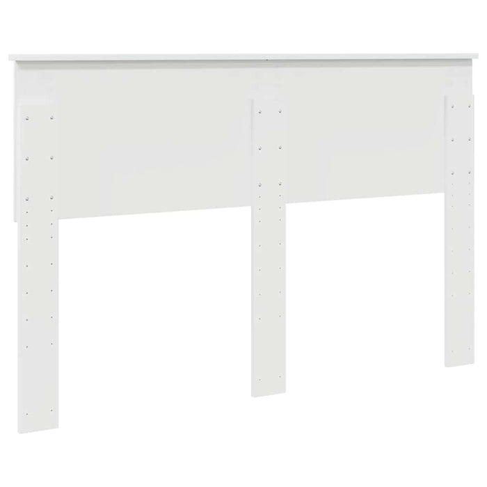 Tăblie cap cu headboard Alb Lucios 150 cm Lemn compozit - WALTI WALTI