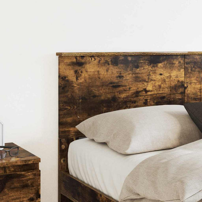 Tăblie cap cu headboard Stejar fumuriu 150 cm Lemn compozit - WALTI WALTI