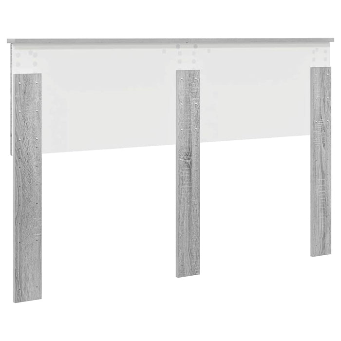 Tăblie cap cu headboard Gri Sonoma 150 cm Lemn compozit - WALTI WALTI
