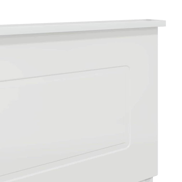 Tăblie cap cu headboard Alb Lucios 140 cm Lemn compozit - WALTI WALTI