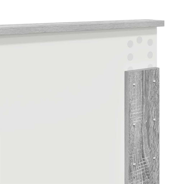 Tăblie cap cu headboard Gri Sonoma 140 cm Lemn compozit - WALTI WALTI
