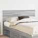 Tăblie cap cu headboard Gri Sonoma 140 cm Lemn compozit - WALTI WALTI