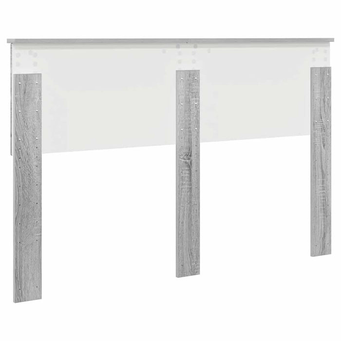 Tăblie cap cu headboard Gri Sonoma 140 cm Lemn compozit - WALTI WALTI