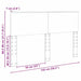 Tăblie cap cu headboard Gri Sonoma 140 cm Lemn compozit - WALTI WALTI