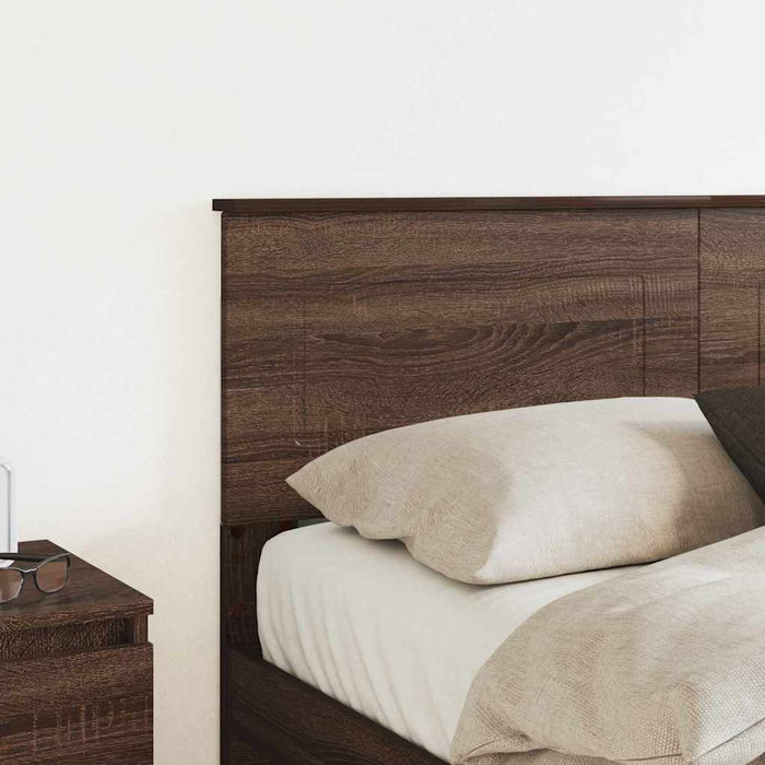 Tăblie cap cu headboard Stejar închis 140 cm Lemn compozit - WALTI WALTI