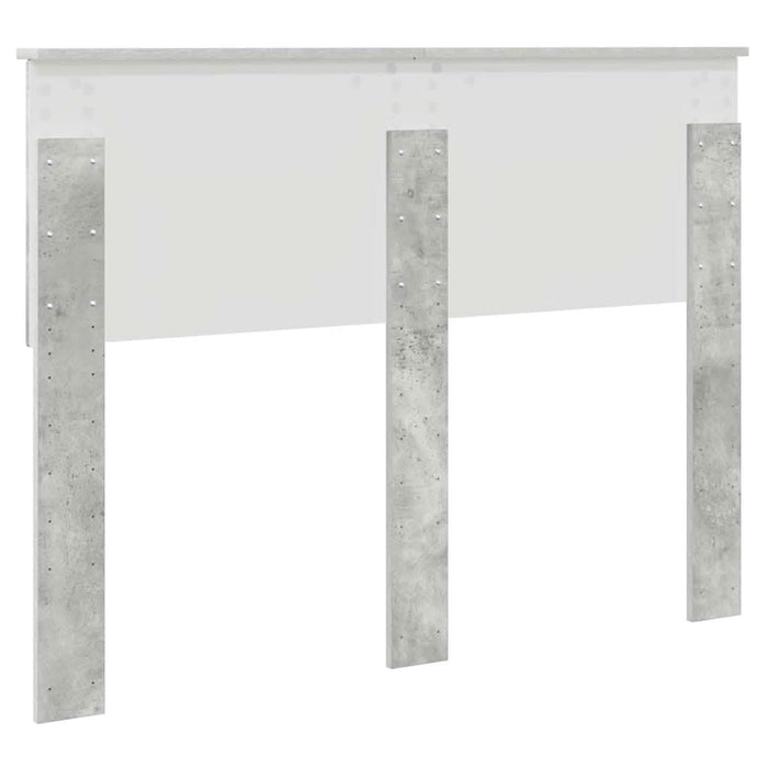 Tăblie cap cu headboard Gri din beton 135 cm Lemn compozit - WALTI WALTI