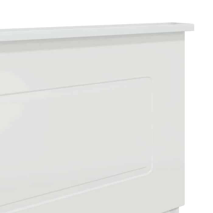 Tăblie cap cu headboard Alb Lucios 135 cm Lemn compozit - WALTI WALTI