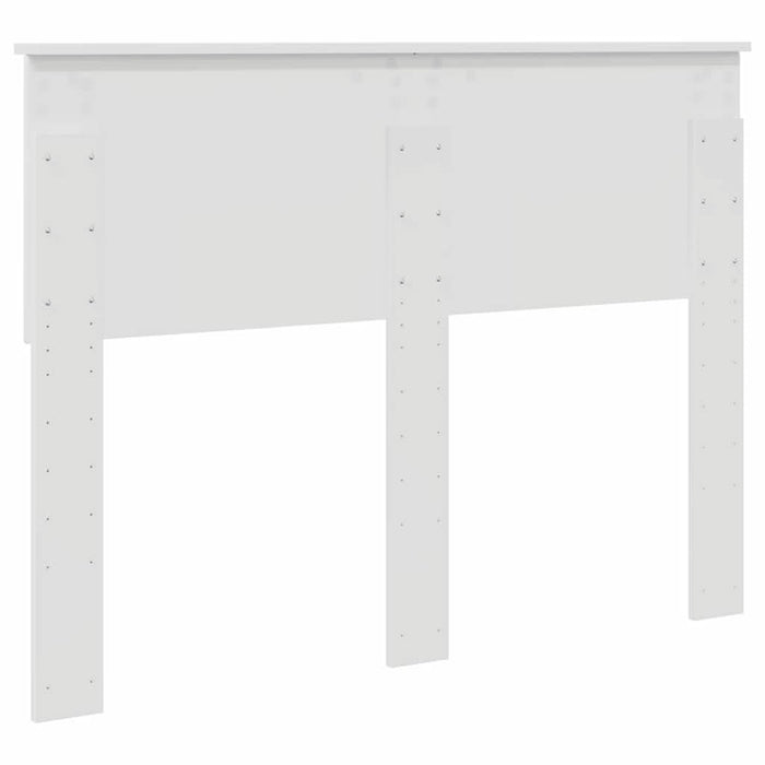Tăblie cap cu headboard Alb Lucios 135 cm Lemn compozit - WALTI WALTI