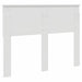 Tăblie cap cu headboard Alb Lucios 135 cm Lemn compozit - WALTI WALTI