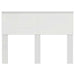 Tăblie cap cu headboard Alb Lucios 135 cm Lemn compozit - WALTI WALTI