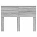 Tăblie cap cu headboard Gri Sonoma 135 cm Lemn compozit - WALTI WALTI