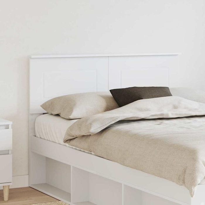 Tăblie cap cu headboard Alb 120 cm Lemn compozit - WALTI WALTI