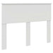 Tăblie cap cu headboard Alb 120 cm Lemn compozit - WALTI WALTI