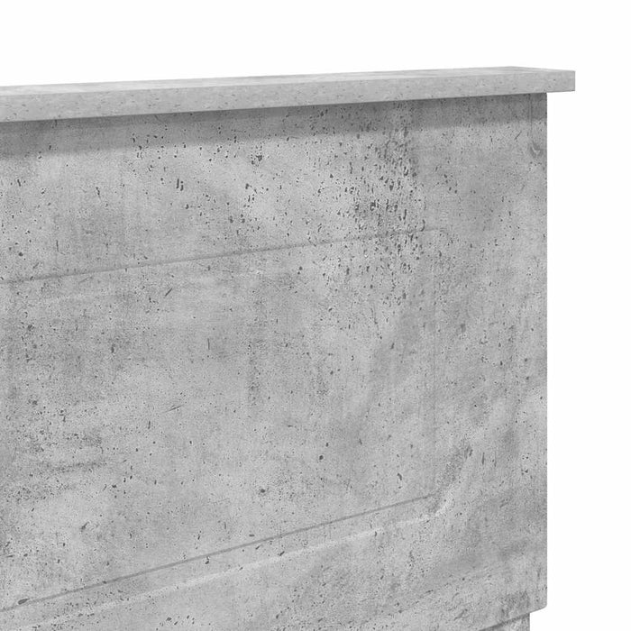 Tăblie cap cu headboard Gri din beton 120 cm Lemn compozit - WALTI WALTI