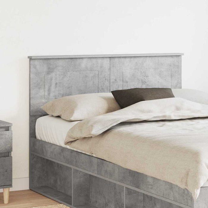 Tăblie cap cu headboard Gri din beton 120 cm Lemn compozit - WALTI WALTI
