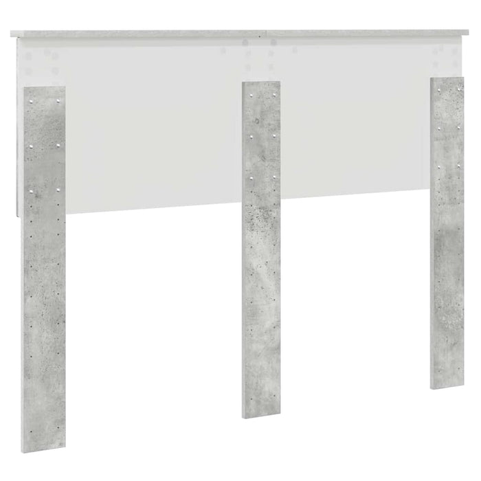 Tăblie cap cu headboard Gri din beton 120 cm Lemn compozit - WALTI WALTI