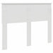 Tăblie cap cu headboard Alb Lucios 120 cm Lemn compozit - WALTI WALTI