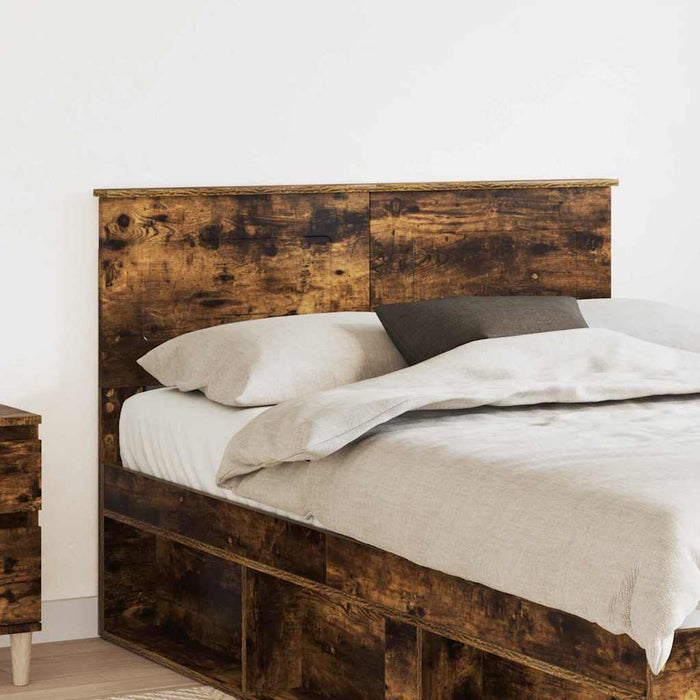Tăblie cap cu headboard Stejar fumuriu 120 cm Lemn compozit - WALTI WALTI