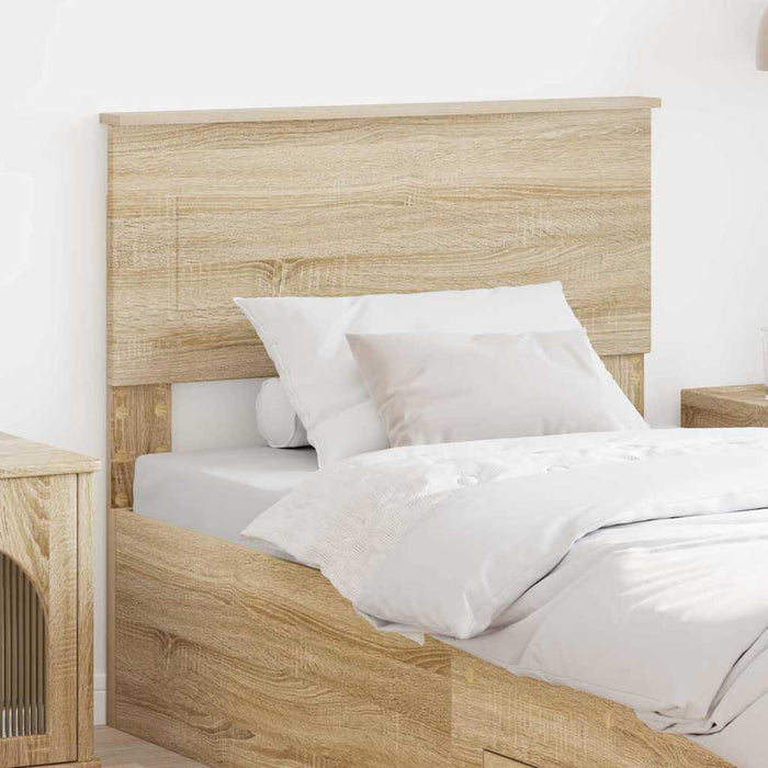 Tăblie cap cu headboard Stejar Sonoma 100 cm Lemn compozit - WALTI WALTI