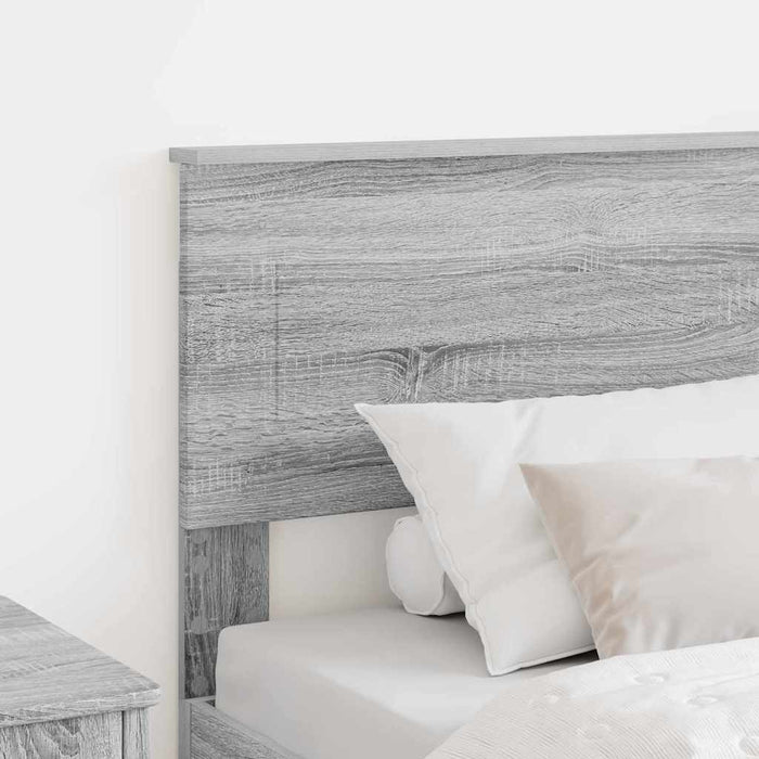 Tăblie cap cu headboard Gri Sonoma 100 cm Lemn compozit - WALTI WALTI