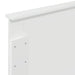 Tăblie cap cu headboard Alb Lucios 90 cm Lemn compozit - WALTI WALTI