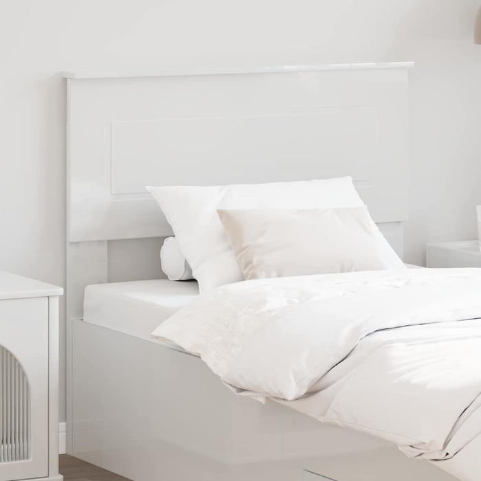 Tăblie cap cu headboard Alb Lucios 80 cm Lemn compozit - WALTI WALTI