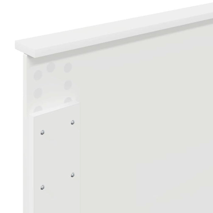 Tăblie cap cu headboard Alb 75 cm Lemn compozit - WALTI WALTI