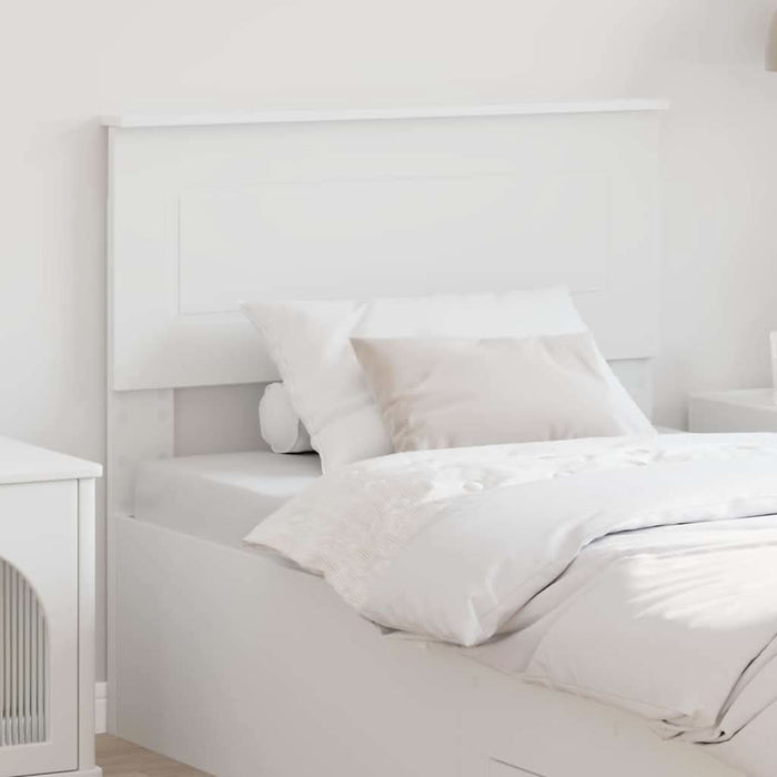 Tăblie cap cu headboard Alb 75 cm Lemn compozit - WALTI WALTI