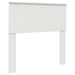Tăblie cap cu headboard Alb 75 cm Lemn compozit - WALTI WALTI