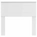 Tăblie cap cu headboard Alb Lucios 75 cm Lemn compozit - WALTI WALTI